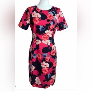 J CREW Women’s Short Slleeve Floral Peony Print Dress (Size: 6)(NWT)